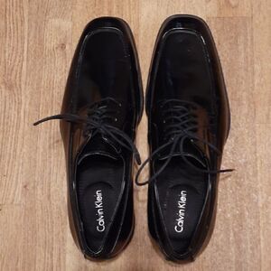 Calvin Klein Elroy Men's Dress‎ Shoe 8.5M Black Great Condition